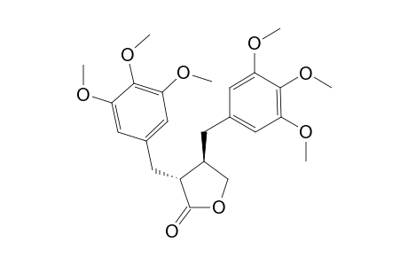 (3R,4R)-3,4-bis(3,4,5-trimethoxybenzyl)tetrahydrofuran-2-one