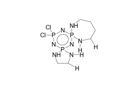 1,1-ETHYLENEDIAMINO-3,3-(1,4-BUTYLENEDIAMINO)-5,5-DICHLOROCYCLOTRIPHOSPHAZENE