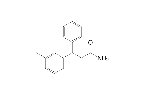 3-Phenyl-3-m-tolylpropionamide