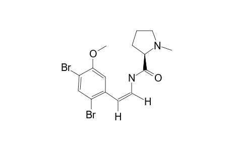 AMATHIDE-B;2(S)-N-[(Z)-2-(2,4-DIBROMO-5-METHOXYPHENYL)-ETHENYL]-1-METHYL-2-PYRROLINE-CARBOXAMIDE