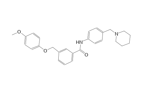 3-[(4-methoxyphenoxy)methyl]-N-[4-(1-piperidinylmethyl)phenyl]benzamide