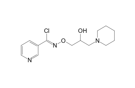 3-Pyridinecarboximidoyl chloride, N-[2-hydroxy-3-(1-piperidinyl)propoxy]-