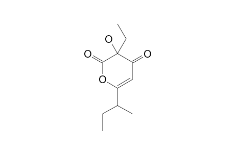 GERMICIDIN-D;6-SEC-BUTYL-3-ETHYL-3-HYDROXY-2H-PYRAN-2,4(3H)-DIONE