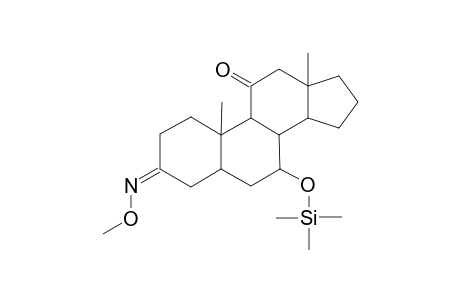 5.ALPHA.-ANDROSTAN-7.BETA.-OL-3,11-DIONE(3-O-METHYLOXIME-7.BETA.-TRIMETHYLSILYL ETHER)