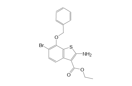 benzo[b]thiophene-3-carboxylic acid, 2-amino-6-bromo-7-(phenylmethoxy)-, ethyl ester