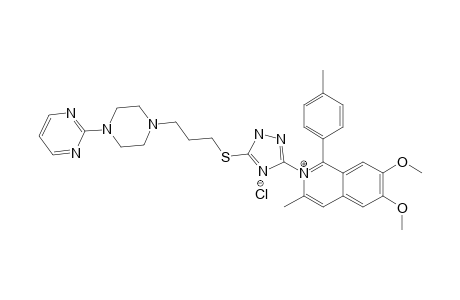 6,7-DIMETHOXY-3-METHYL-1-(4-METHYLPHENYL)-2-[5-[3-[4-(2-PYRIMIDINYL)-PIPERAZIN-1-YL]-PROPYLTHIO]-1,2,4-TRIAZOL-3-YL]-ISOQUINOLINIUM-CHLORIDE