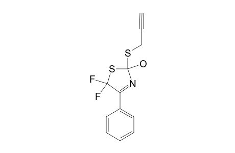 5,5-DIFLUORO-2-HYDROXY-4-PHENYL-2-PROPARGYLTHIO-2,5-DIHYDROTHIAZOLE