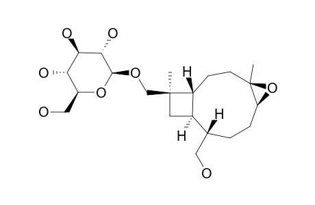 (1R,4R,5R,8S,9S,11R)-4,5-EPOXYCARYOPHYLLANE-12,14-DIOL-12-O-BETA-D-GLUCOPYRANOSIDE