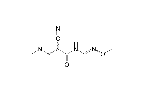 2-cyano-3-(dimethylamino)-N-formylacrylamide, N-(O-methyloxime)