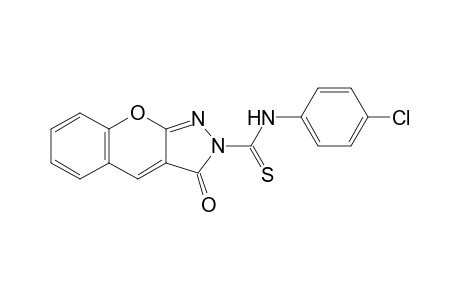 N-(4-Chlorophenyl)-3-oxochromeno[2,3-c]pyrazole-2(3H)-carbothioamide