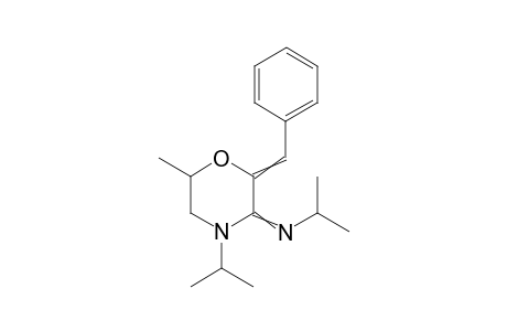 2-Benzylidene-N,4-diisopropyl-6-methylmorpholine-3-imine