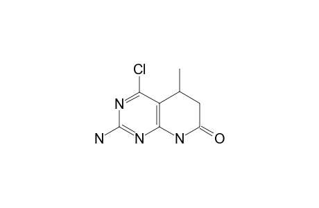 2-AMINO-4-CHLORO-5,6-DIHYDRO-5-METHYL-PYRIDO-[2.3-D]-PYRIMIDIN-7(8H)-ONE