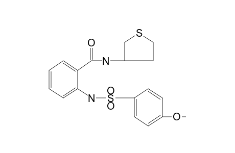 o-(p-methoxybenzenesulfonamido)-N-(tetrahydro-3-thienyl)benzamide