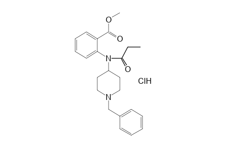 N-(1-benzyl-4-piperidyl)-N-propionylanthranilic acid, methyl ester,  monohydrobromide