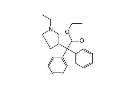 alpha,alpha-DIPHENYL-1-ETHYL-3-PYRROLIDINEACETIC ACID, ETHYL ESTER