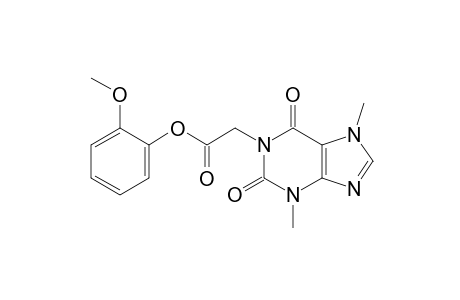 3,6-dihydro-3,7-dimethyl-2,6-dioxopurine-1(2H)-acetic acid, o-methoxyphenyl ester