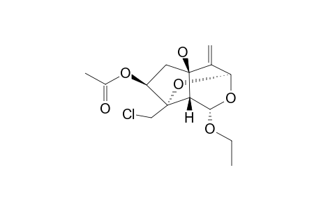 (1-S,3-R,5-R,7-S,8-R,9-S)-3,8-EPOXY-1-O-ETHYL-5-HYDROXYVALECHLORINE