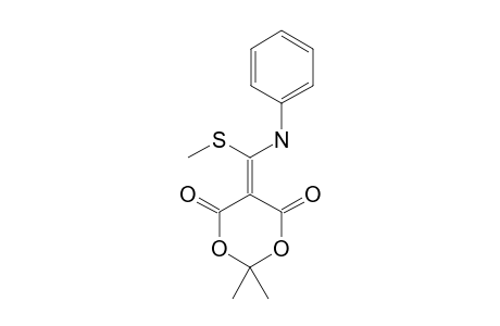 5-[(ANILINO)-(METHYLTHIO)-METHYLENE]-2,2-DIMETHYL-4,6-DIOXO-1,3-DIOXANE