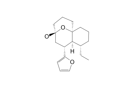 (1R,5S,6S,7R,9S)-5-ETHYL-7-(2-FURYL)-13-OXATRICYCLO-[7.3.1.0(1,6)]-TRIDECAN-9-OL