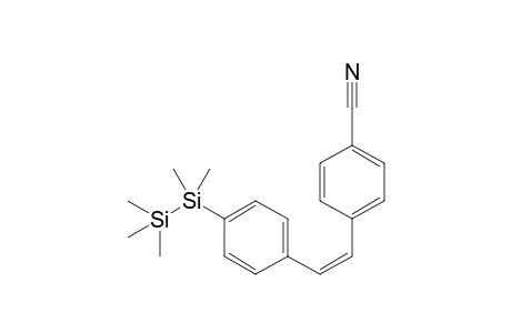 (Z)-4-Cyano-4'-(pentamethyldisilanyl)-stilbene