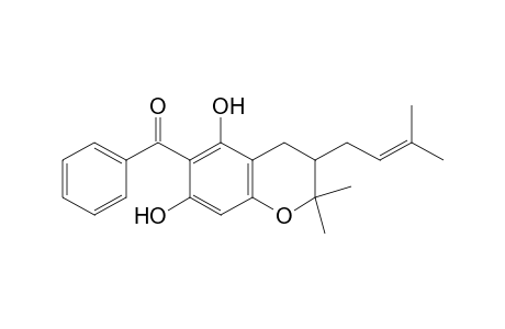 3,4-dihydro-5,7-dihydroxy-2,2-dimethyl-3-(3-methyl-2-butenyl)-2H-1-benzopyran-6-yl phenyl ketone