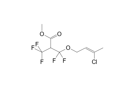 3-CHLORO-2Z-BUTENYL 2-CARBOMETHOXY-2H-PENTAFLUOROPROPYL ETHER