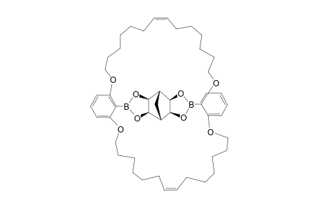 #7;1,18(1,3,2)-DIBENZENA-35(4,10)-[ALL-EXO-3,5,9,11-TETRAOXA-4,10-DIBORATETRACYCLO-[5.5.1.0(2,6).0(8,12)]-TRIDECANA]-BICYCLO-[16.16.1]-PENTATRIACONTAPHANE-9,26