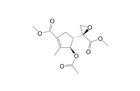 (3S,4S,1'S)-(+)-3-Acetoxy-3-(1',2'-epoxyethyl-1'-methoxycarbonyl)-2-methylcyclopent-1-ene-1-carbocylic acid methyl ester