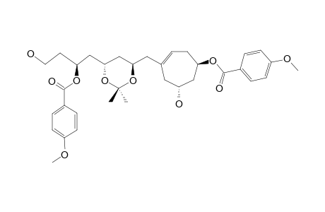 #7;(-)-(1R,6R)-6-HYDROXY-4-[[(4R,6S)-6-[(2S)-4-HYDROXY-2-[(4-METHOXYBENZOYL)-OXY]-BUTYL]-2,2-DIMETHYL-1,3-DIOXAN-4-YL]-METHYL]-CYCLOHEPT-3-EN-1-YL-4-METHOXY-BE