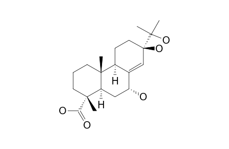 7.alpha.,13.beta.,15-Trihydroxyabiet-8(14)-en-18-oic acid