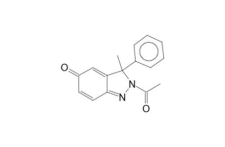 3,5(2H)-Dihydroindazol-5-one, 2-acetyl-3-methyl-3-phenyl-