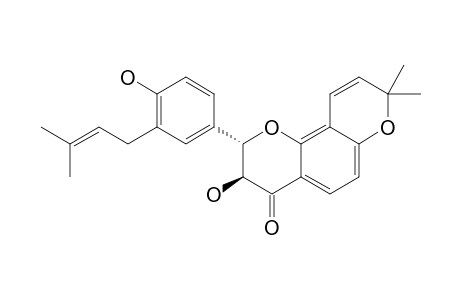 KANZONOL-Z;(2R,3R)-3,4'-DIHYDROXY-11,11-DIMETHYLPYRANO-[B-7,8]-3'-PRENYLFLAVANONE