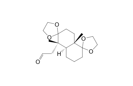 Dispiro[1,3-dioxolane-2,1'(2'H)-naphthalene-6'(5'H),2''-[1,3]dioxolan e]-5'-acetaldehyde, hexahydro-5',8'a-dimethyl-, (4'a.alpha.,5'.alpha.,8'a.beta.)-(.+-.)-