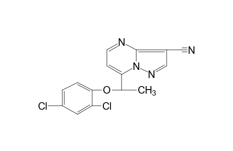 7-[1-(2,4-DICHLOROPHENOXY)ETHYL]PYRAZOLO[1,5-a]PYRIMIDINE-3-CARBONITRILE