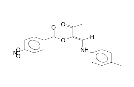 3-BUTEN-2-ONE, 4-[(4-METHYLPHENYL)AMINO]-3-[(4-NITROBENZOYL)OXY]-