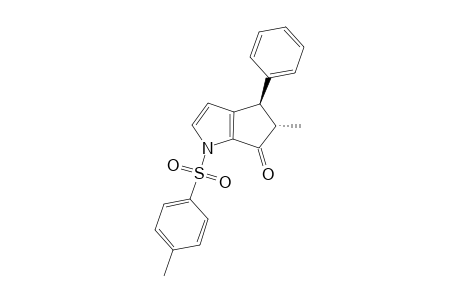 TRANS-4,5-DIHYDRO-5-METHYL-1-(4'-METHYLPHENYLSULFONYL)-4-PHENYLCYCLOPENTA-[B]-PYRROL-6(1H)-ONE