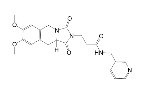 imidazo[1,5-b]isoquinoline-2-propanamide, 1,2,3,5,10,10a-hexahydro-7,8-dimethoxy-1,3-dioxo-N-(3-pyridinylmethyl)-, (10aS)-