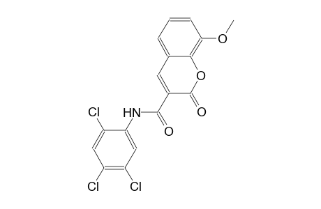 8-methoxy-2-oxo-N-(2,4,5-trichlorophenyl)-2H-chromene-3-carboxamide