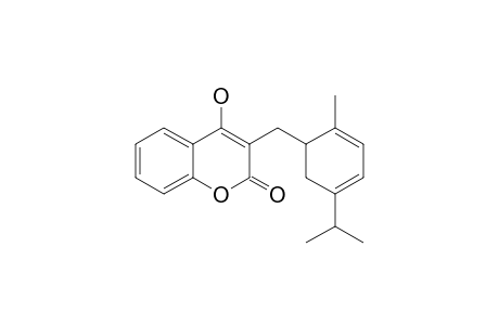 (1''RS)-4-HYDROXY-3-[(2-METHYL-5-(1-METHYLETHYL)-2,4-CYClOHEXADIENYL)-METHYL]-2H-[1]-BENZOPYRAN-2-ONE