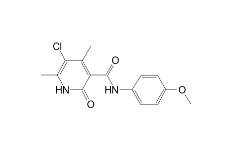 Pyridine-3-carboxamide, 1,2-dihydro-5-chloro-N-(4-methoxyphenyl)-4,6-dimethyl-2-oxo-