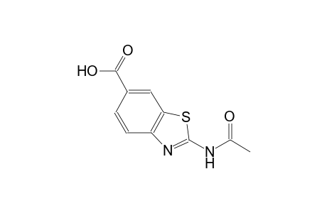 6-benzothiazolecarboxylic acid, 2-(acetylamino)-