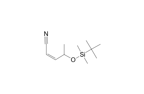 (Z)-1-CYANO-3-(TERT.-BUTYLDIMETHYLSILYLOXY)-1-BUTENE