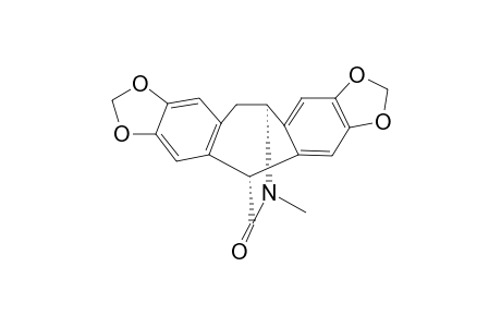 (-)-ROELACTAMINE;(-)-11,12-DIHYDRO-14-METHYL-11,5-(IMINOMETHANO)-5H-CYCLOHEPTA-[1,2-F:4,5-F']-BIS-[1,3]-BENZODIOXOL-15-ONE