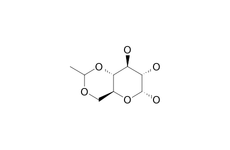 4,6-O-ETHYLIDENE-ALPHA-D-GLUCOPYRANOSE;MAJOR-ISOMER