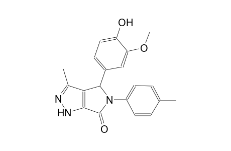 4-(4-hydroxy-3-methoxyphenyl)-3-methyl-5-(4-methylphenyl)-4,5-dihydropyrrolo[3,4-c]pyrazol-6(1H)-one