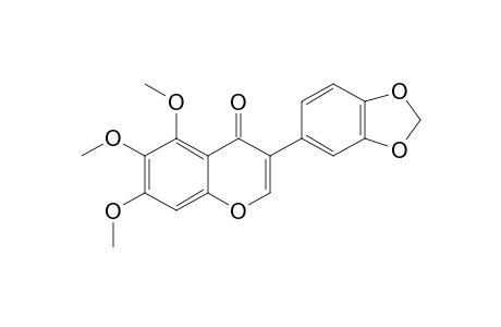 5,6,7-TRIMETHOXY-3',4'-METHYLENDIOXY-ISOFLAVONE