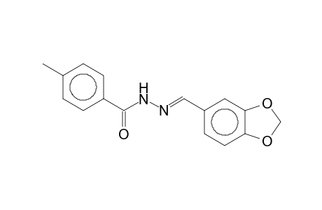 4-Methyl-N-[(E)-piperonylideneamino]benzamide