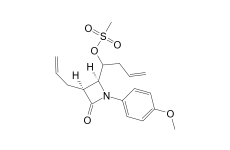 (3SR,4SR)-4-[(RS)-1-Hydroxy-3-bentenyl]-1-(p-methoxyphenyl)-3-(propenyl)-2-azetidinone methanesulfonate