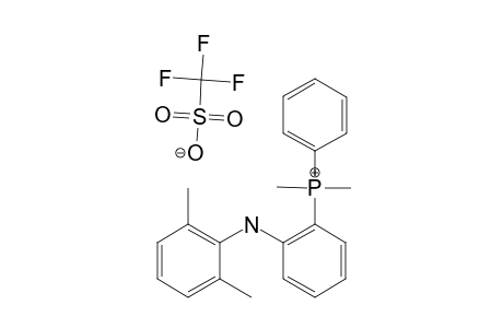 P,P-DIMETHYL-P-[2-(2,6-DIMETHYLPHENYLAMINO)-PHENYL]-P-PHENYL-PHOSPHONIUM-TRIFLATE