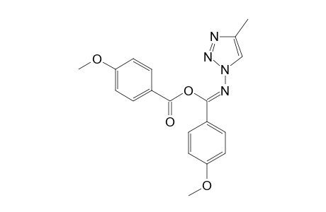 1-(ALPHA-PARA-METHOXY-BENZOYLOXY-PARA-METHOXY-PHENYLIDENE-AMINO)-4-METHYL-1,2,3-TRIAZOLE